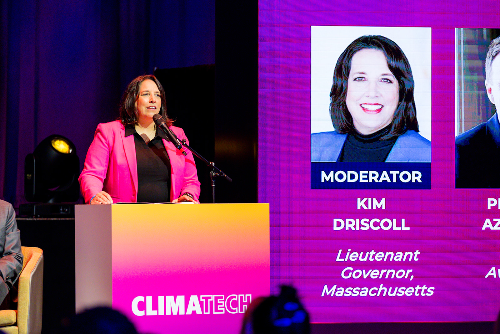 Climatech 2025 Mayor Michelle Wu speaking at ClimaTech 2024